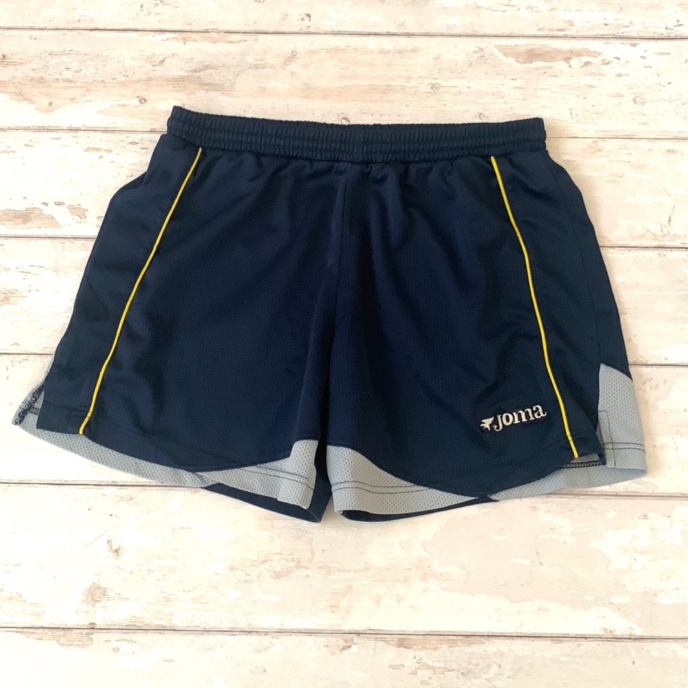 Mens L/G Joma Athletic Soccer Shorts Navy Blue Workout Clothes Size Large